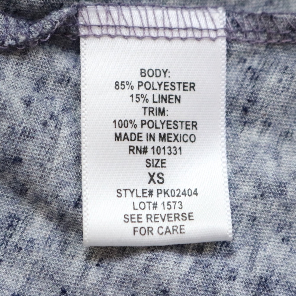 Charlotte Russe Blue Sleeveless Buttoned Tie Up Tank - Picture 7 of 7